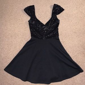 Black Sequin ASOS Party Dress